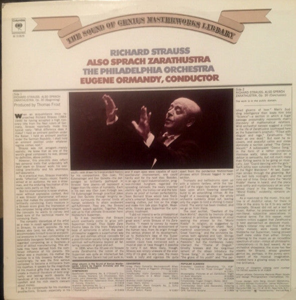 Richard Strauss, The Philadelphia Orchestra, Eugene Ormandy - Strauss Also Sprach Zarathustra