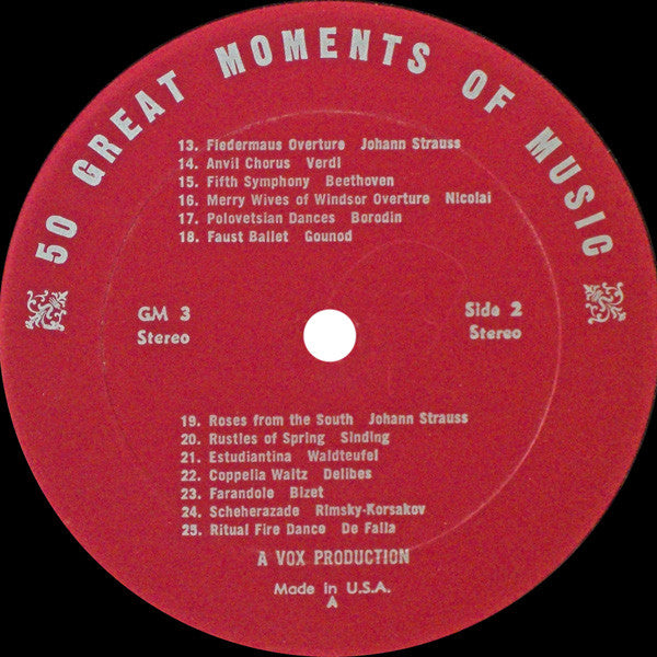 Unknown Artist - 50 Great Moments Of Music (Album No. 1)