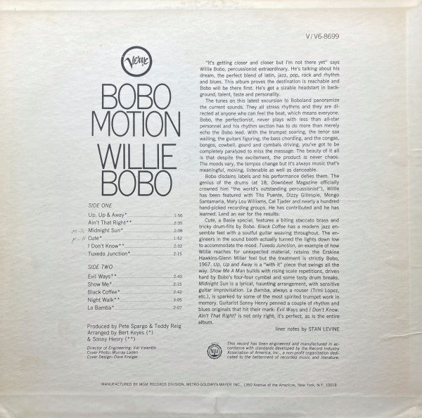 Willie Bobo - Bobo Motion