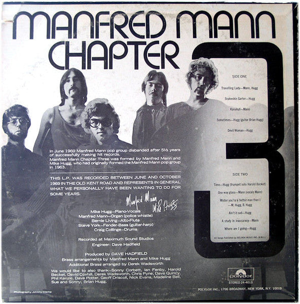 Manfred Mann Chapter Three - secondary