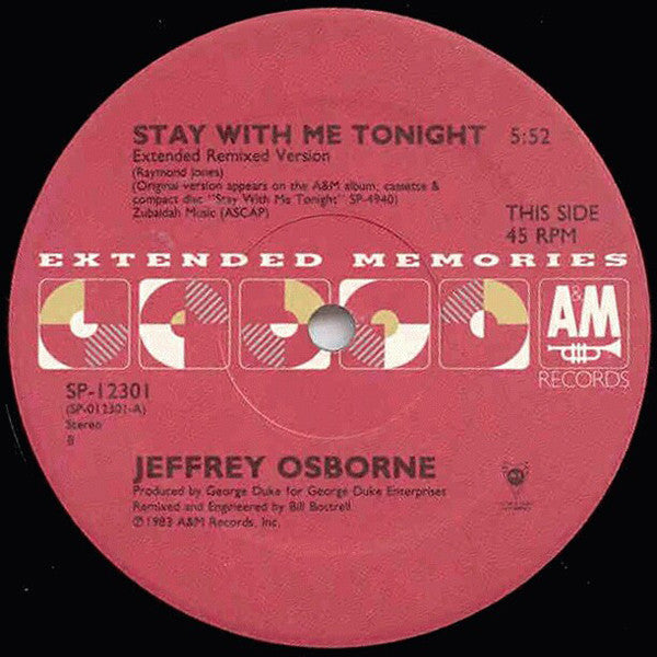 Stay With Me Tonight / Plane Love - primary