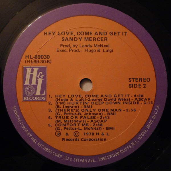 Sandy Mercer - Hey Love, Come And Get It!