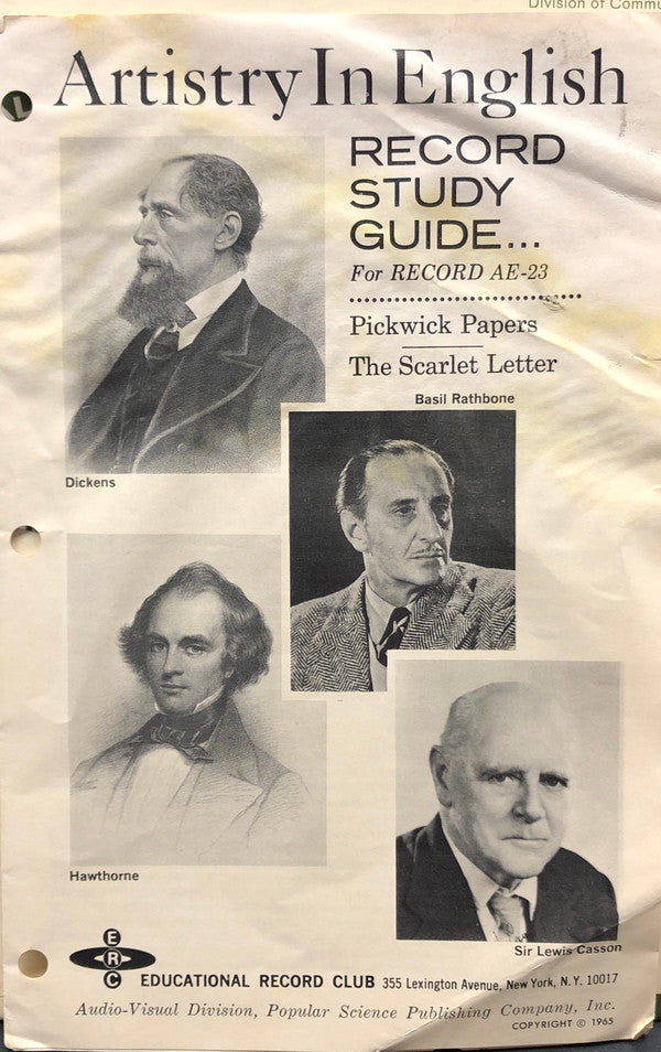 Nathaniel Hawthorne, Charles Dickens (2) - The Pickwick Papers / The Scarlet Letter