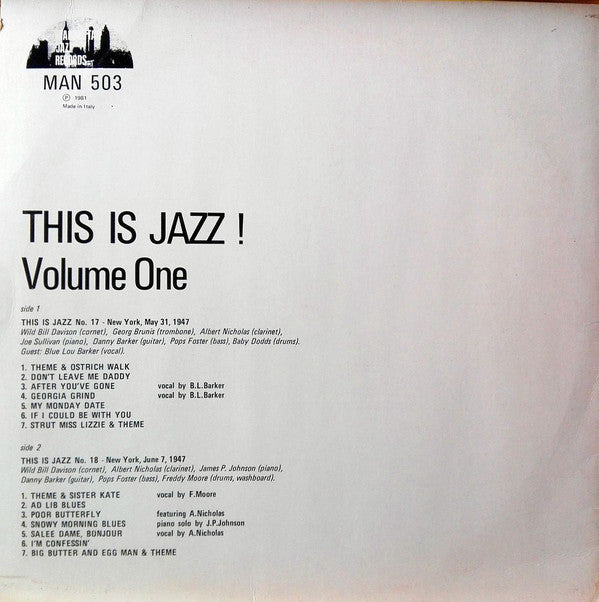 Various - This Is Jazz ! Volume One