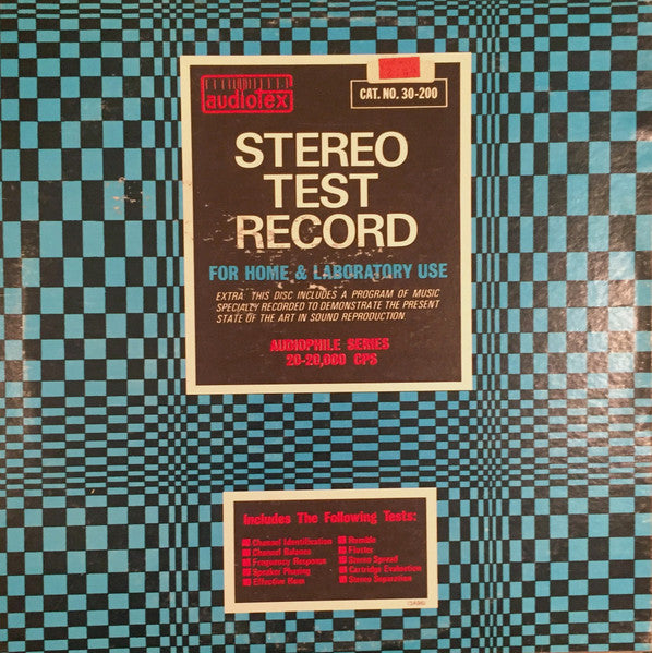 Stereo Test Record - secondary