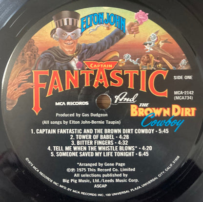 Captain Fantastic And The Brown Dirt Cowboy - secondary