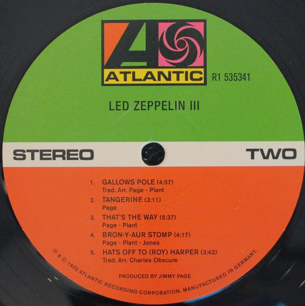 Led Zeppelin III - secondary
