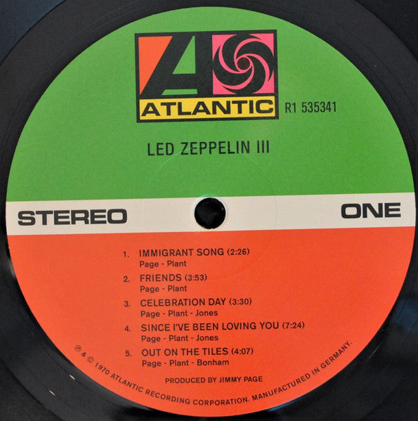 Led Zeppelin III - secondary