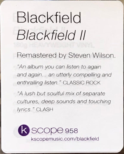Blackfield II - secondary
