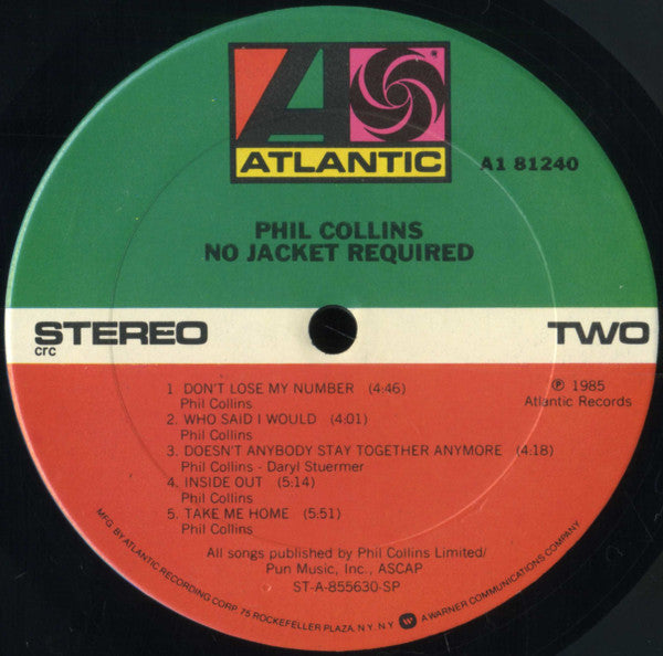 Phil Collins - No Jacket Required