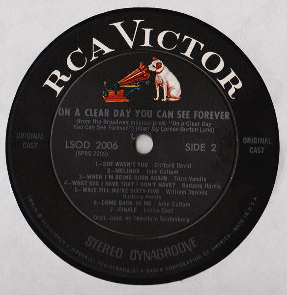 Barbara Harris, John Cullum - On A Clear Day You Can See Forever (Original Broadway Cast Recording)