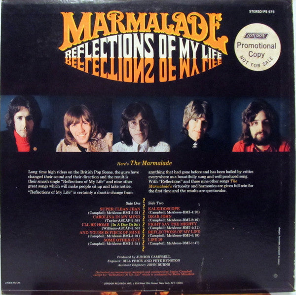 The Marmalade - Reflections Of My Life