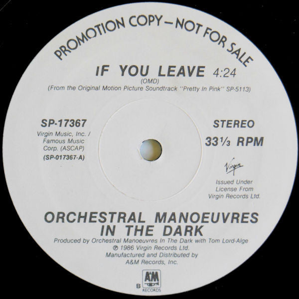 If You Leave / Pretty In Pink - secondary