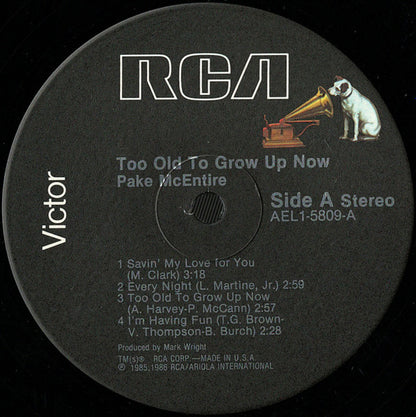 Too Old To Grow Up Now - secondary