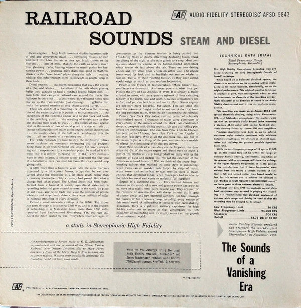 No Artist - Railroad: Sounds Of A Vanishing Era