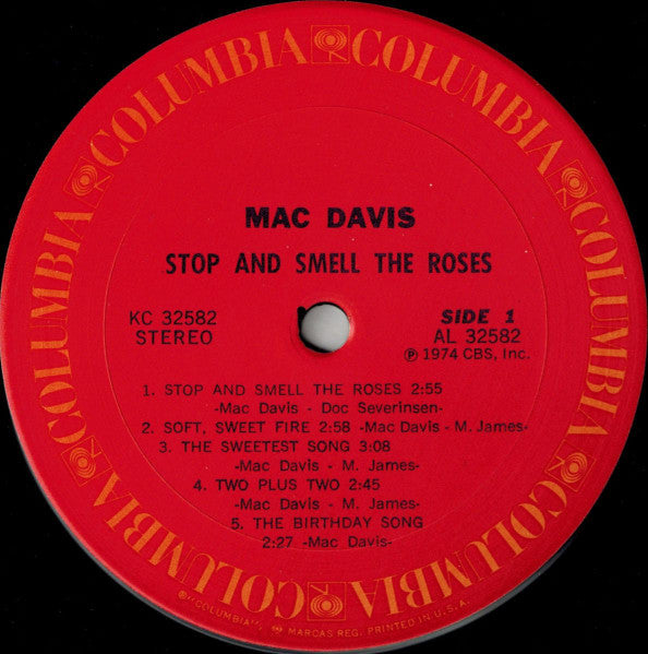 Mac Davis - Stop And Smell The Roses