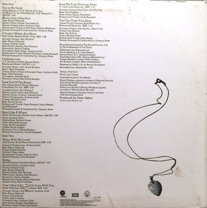 Heart Like A Wheel - secondary