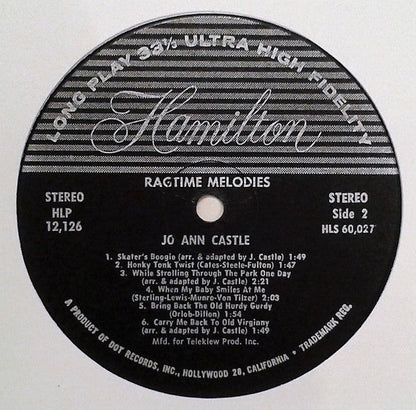 Ragtime Melodies - secondary