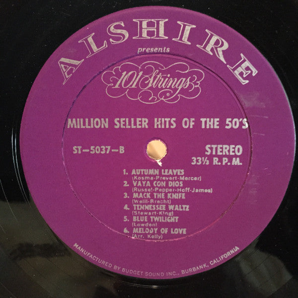 101 Strings - Million Seller Hit Songs Of The 50's