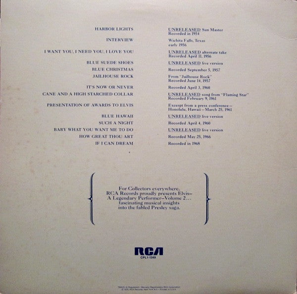 A Legendary Performer - Volume 2 - secondary