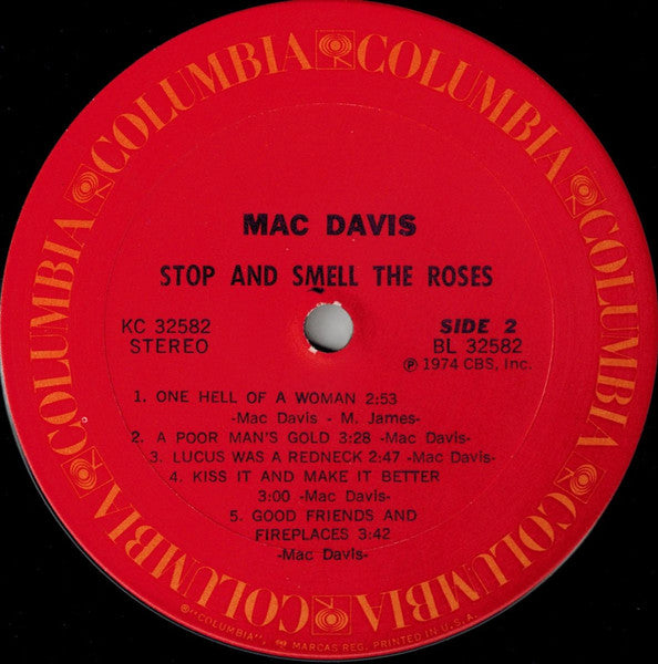 Mac Davis - Stop And Smell The Roses