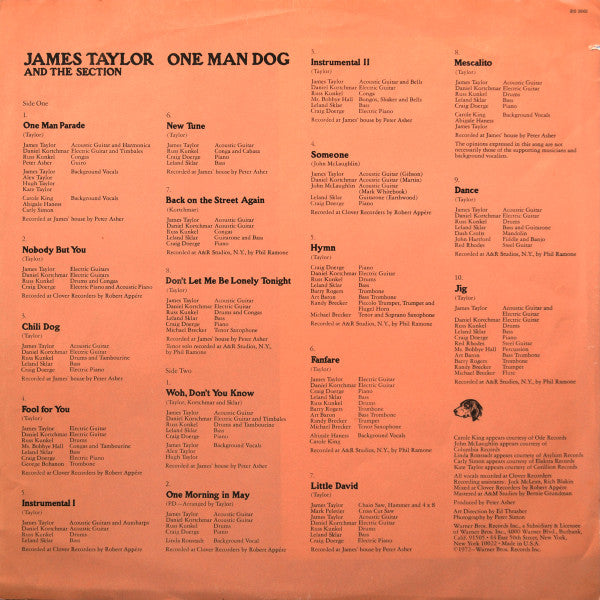 One Man Dog - secondary