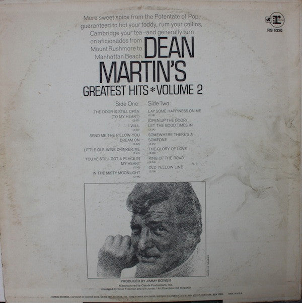 Dean Martin - Dean Martin's Greatest Hits! Volume 2