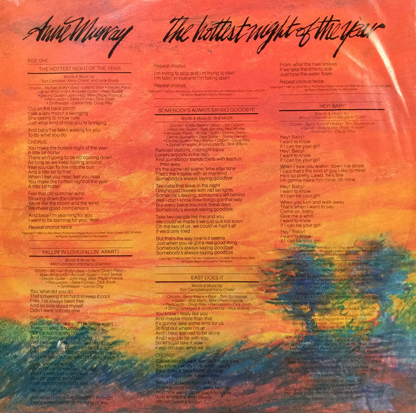 Anne Murray - The Hottest Night Of The Year
