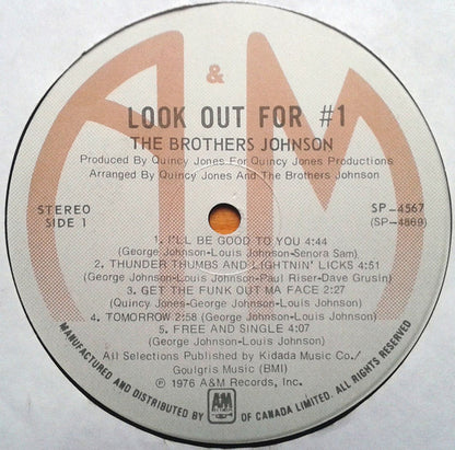 Brothers Johnson - Quincy Jones Presents - Look Out For #1