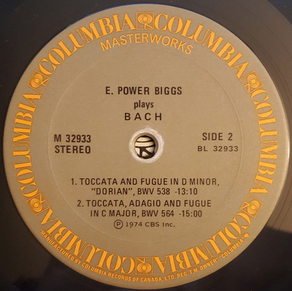Johann Sebastian Bach, E. Power Biggs - The Four "Great" Toccatas And Fugues - The Four Antiphonal Organs Of The Cathedral Of Freiburg Played Simultaneously By