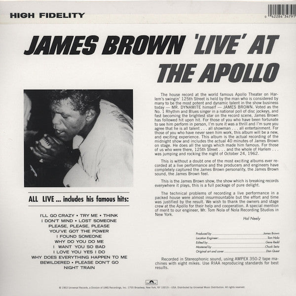 'Live' At The Apollo - secondary