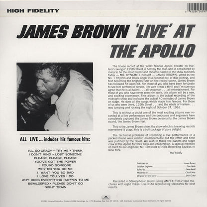 'Live' At The Apollo - secondary