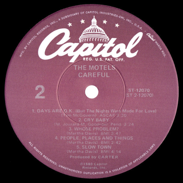 The Motels - Careful