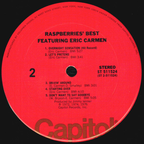 Raspberries' Best - Featuring Eric Carmen - secondary