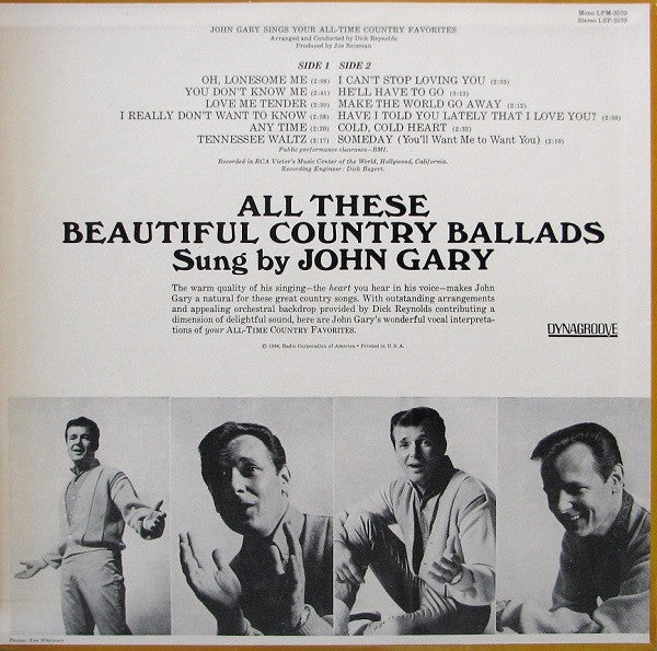 John Gary Sings Your All-Time Country Favorites - secondary