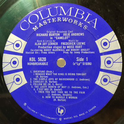 Alan Jay Lerner, Frederick Loewe, Julie Andrews, Richard Burton - Camelot (Original Broadway Cast Recording)