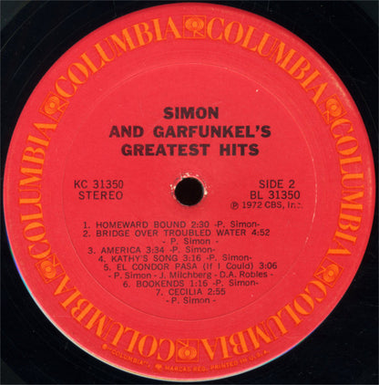 Simon And Garfunkel's Greatest Hits - secondary