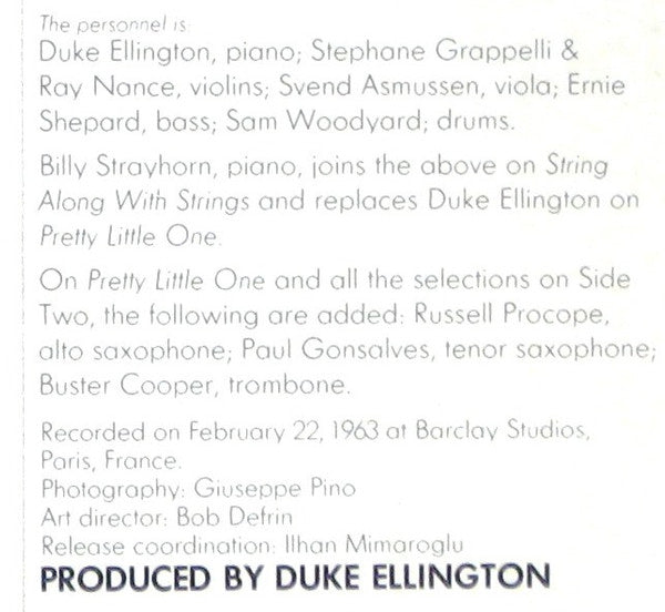 Duke Ellington's Jazz Violin Session - secondary