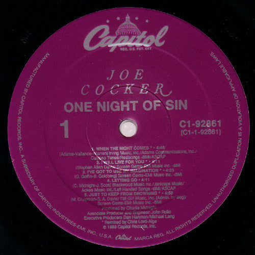 One Night Of Sin - secondary