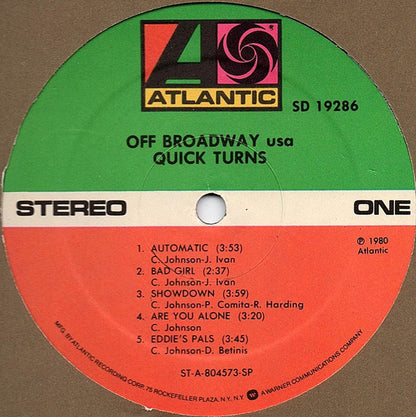 Off Broadway USA - Quick Turns