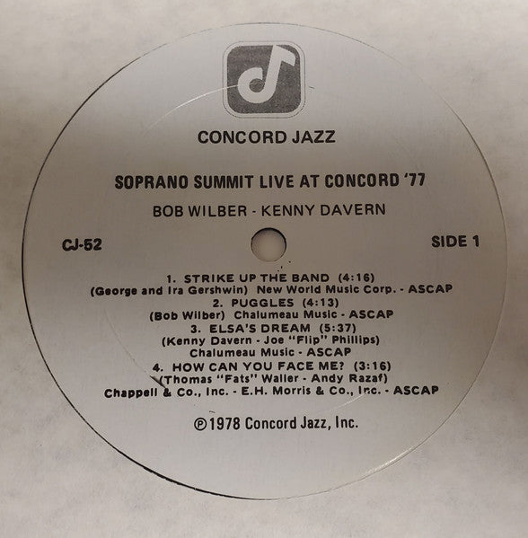 Live At Concord '77 - secondary