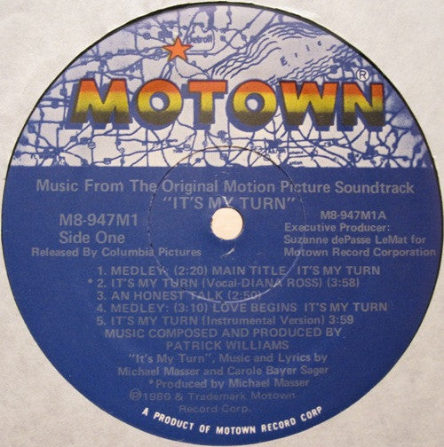 Music From The Original Motion Picture Soundtrack "It's My Turn" - secondary