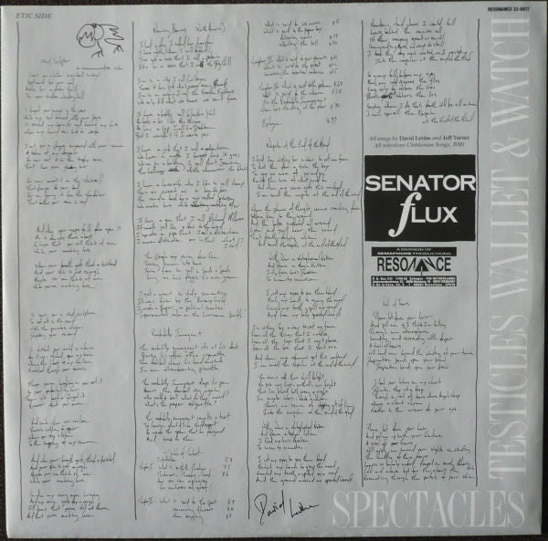Senator Flux - Spectacles Testicles Wallet & Watch