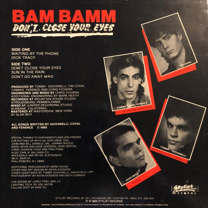 Bam Bamm - Don't Close Your Eyes