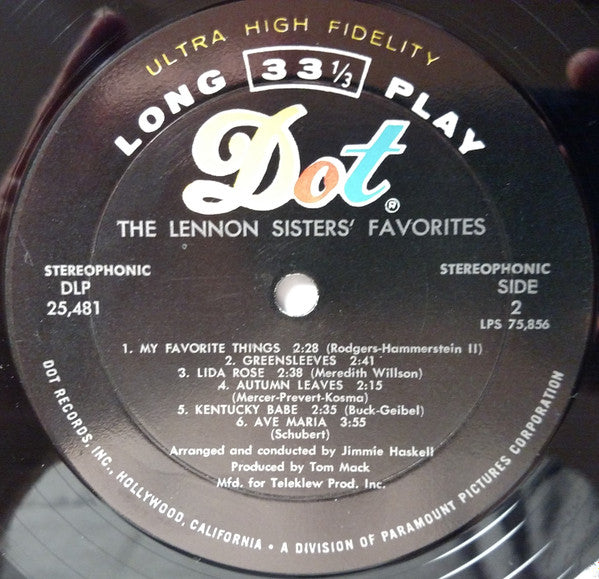 The Lennon Sisters - The Lennon Sisters' Favorites