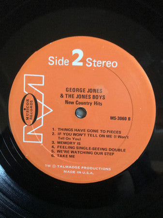 George Jones And The Jones Boys - New Country Hits