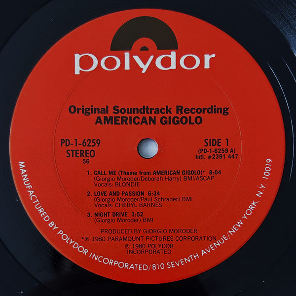 American Gigolo (Original Soundtrack Recording) - secondary