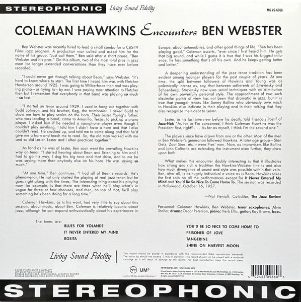 Coleman Hawkins Encounters Ben Webster - secondary
