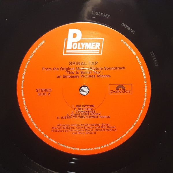 From The Original Motion Picture Soundtrack "This Is Spinal Tap" - secondary