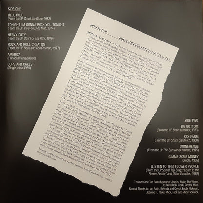 From The Original Motion Picture Soundtrack "This Is Spinal Tap" - secondary